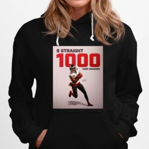 Tampa Bay Buccaneers Mike Evans 9 Straight 1000 Yard Seasons Signature Hoodie