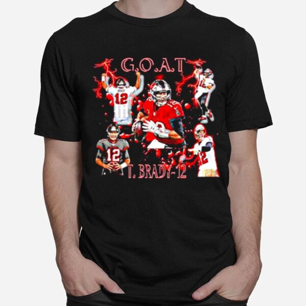 Tampa Bay Buccaneers Tom Brady Goat Mvp Football 2022 T-Shirt