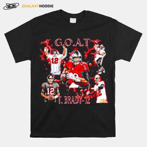 Tampa Bay Buccaneers Tom Brady Goat Mvp Football 2022 T-Shirt