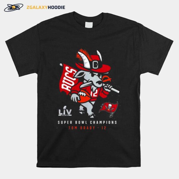 Tampa Bay Buccaneers Tom Brady Super Bowl Lvi Champions Goat Hometown Player T-Shirt