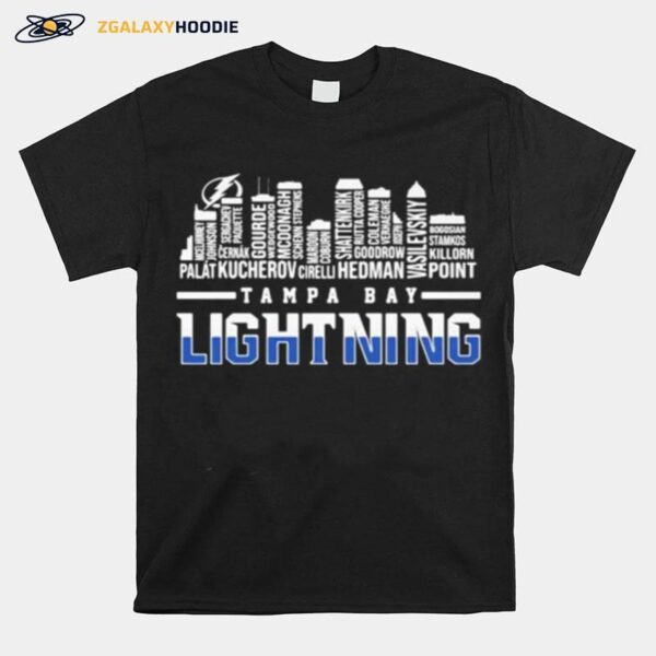 Tampa Bay Lightning Hockey Logo Buildings T-Shirt