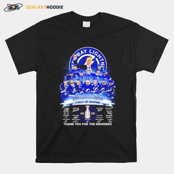 Tampa Bay Lightning Stanley Cup Champions Thank You For The Memories T-Shirt