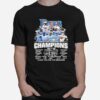 Tampa Bay Rays American League Champions Thank For The Memories Signatures T-Shirt