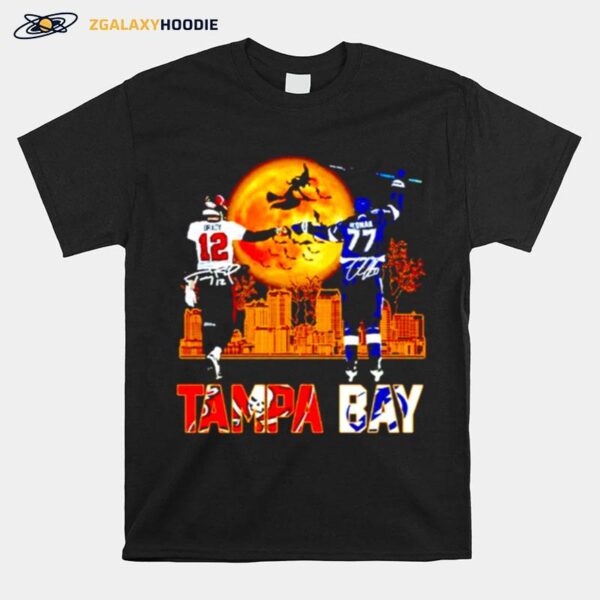 Tampa Bay Sport Teams Brady And Victor Hedman Signatures T-Shirt