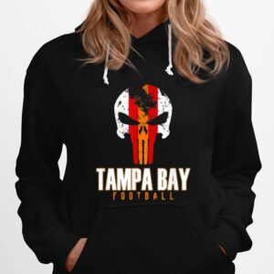 Tampa Bay Varsity Style Retro Football Skull Hoodie