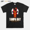 Tampa Bay Varsity Style Retro Football Skull T-Shirt