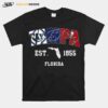 Tampa Tampa Bay Rays Tampa Bay Lightning Tampa Bay Buccaneers Est 1855 Florida T-Shirt