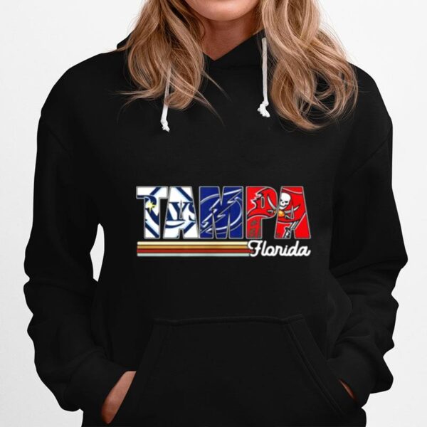 Tampa Tampa Bay Rays Tampa Bay Lightning Tampa Bay Buccaneers Florida Vintage Hoodie