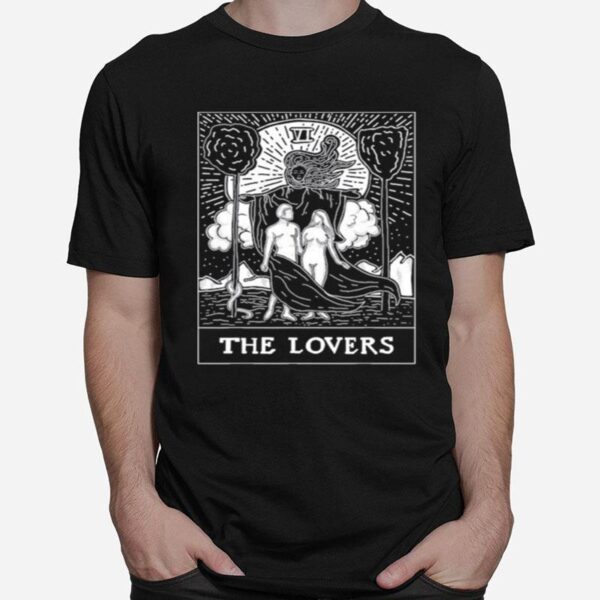 Tarot Card The Lovers Vi Occult Vintage T-Shirt