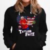 Taylor Fritz Backhand Us Tennis Us Map Retro Hoodie