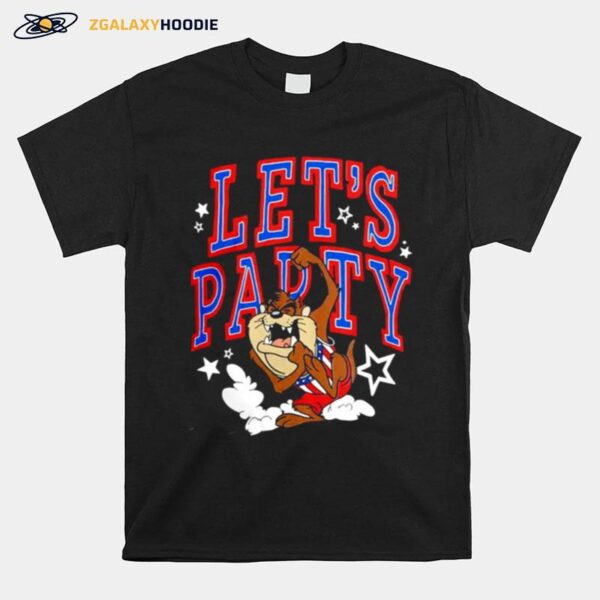 Taz Usa Lets Party T-Shirt