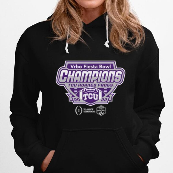 Tcu 2023 Fiesta Bowl Champs Shield Hoodie