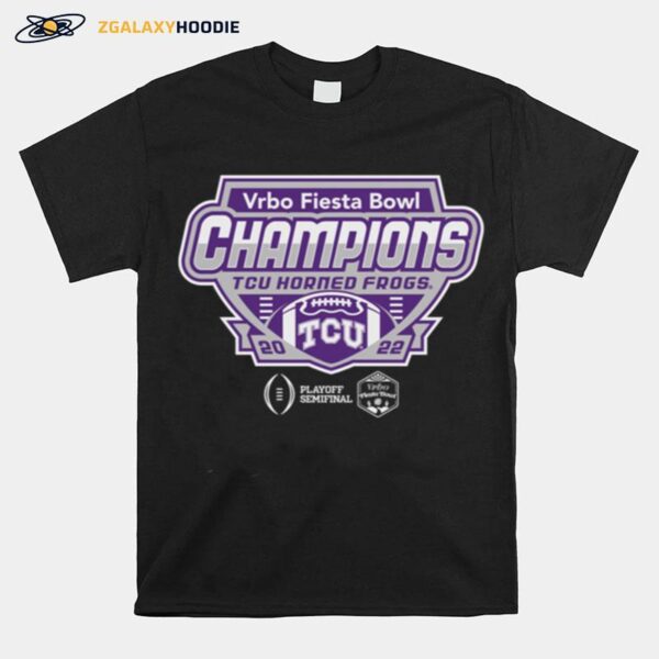 Tcu 2023 Fiesta Bowl Champs Shield T-Shirt