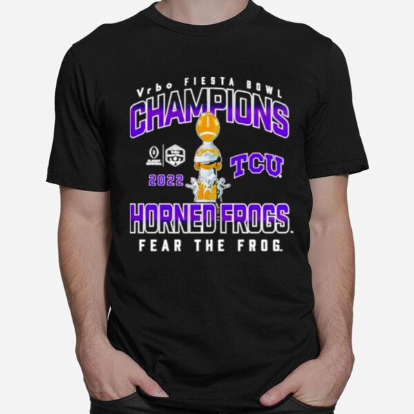 Tcu Horned Frogs Football Playoff 2022 Fiesta Bowl Champions Hometown Celebration T-Shirt