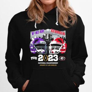 Tcu Horned Frogs Vs Georgia Bulldogs 2023 Cfp National Championship Bound Hoodie