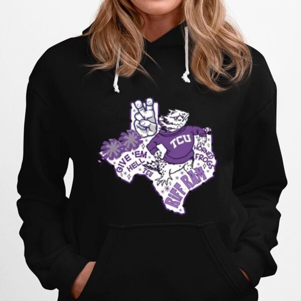 Tcu Hypnotoad Give Em Hell Riff Ram Hoodie