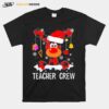 Teacher Crew Reindeer Christmas T-Shirt