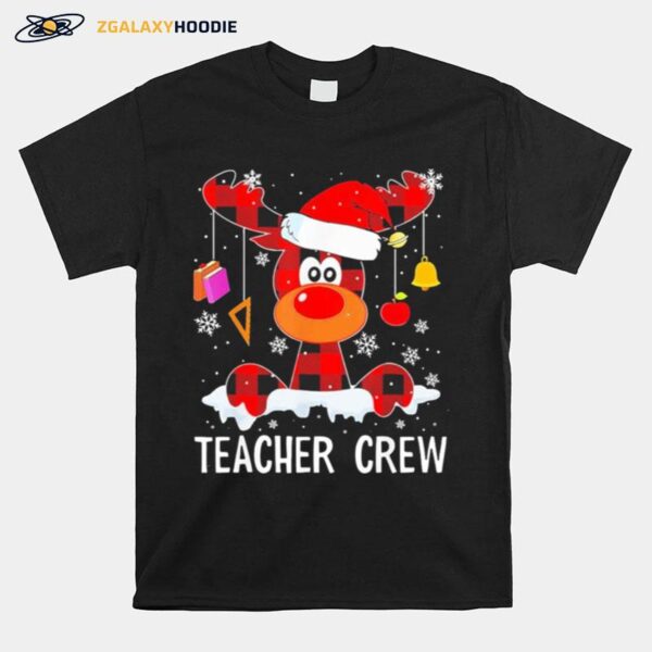 Teacher Crew Reindeer Christmas T-Shirt