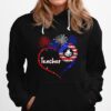 Teacher Heart Firework 4Th Of July Hoodie