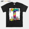 Teacher School Hippie Colorful T-Shirt