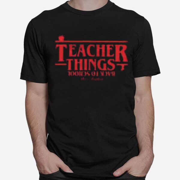 Teacher Things Back To School Mrs Britton 2022 T-Shirt