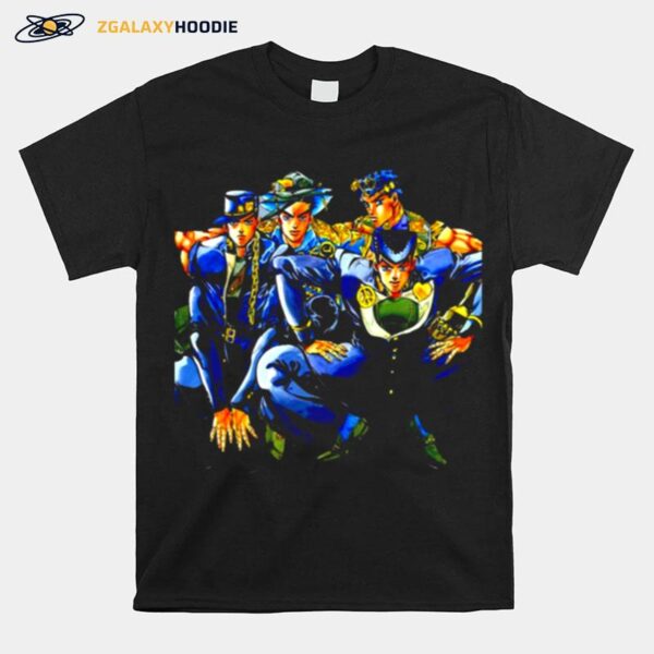 Team Jojos Bizarre Adventure Anime Manga T-Shirt