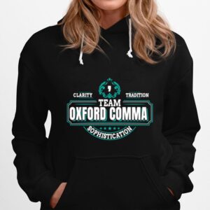 Team Oxford Comma Grammar Books Design Hoodie