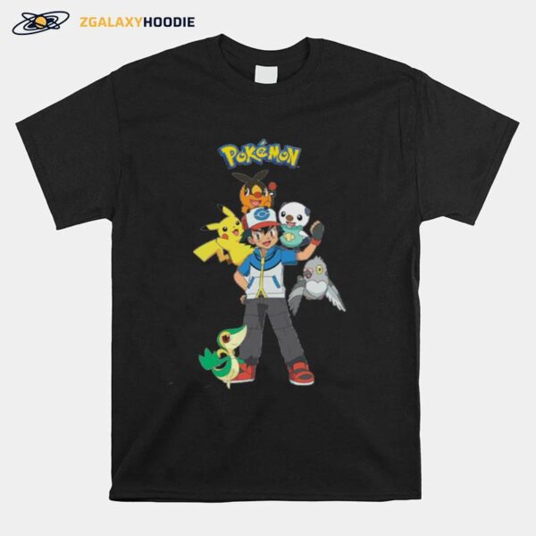 Team Unys Pokemon Design Ash Ketchum T-Shirt