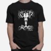 Teamstrange Strange Love Skeleton Tree Rocking Design T-Shirt