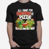 Teenage Mutant Ninja Turtles Pizza For Christmas T-Shirt