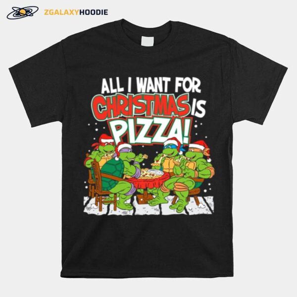 Teenage Mutant Ninja Turtles Pizza For Christmas T-Shirt