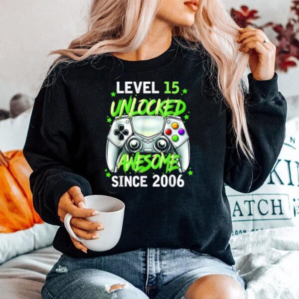 Teenager Level 15 Unlocked Video Game 15Th 2006 Birthday Sweater