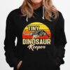 Tegu Lizard Reptile Tiny Dinosaur Keeper Retro Herpetologist Hoodie