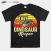 Tegu Lizard Reptile Tiny Dinosaur Keeper Retro Herpetologist T-Shirt