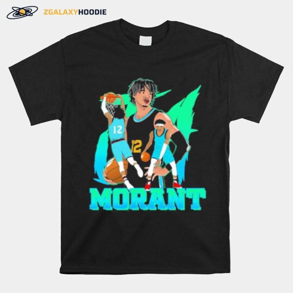 Temetrius Jamel Ja Morant Retro Fanart T-Shirt