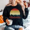 Tennessee City Skyline Art Vintage Retro Sunset Nashville Sweater