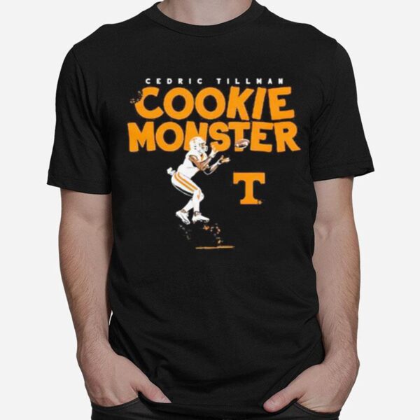 Tennessee Football Cedric Tillman Cookie Monster T-Shirt