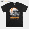 Tennessee Vols Original Dripping Football Helmet Black T-Shirt