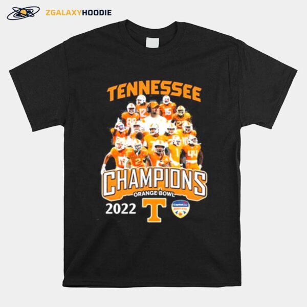 Tennessee Volunteers Champions Orange Bowl 2022 T-Shirt