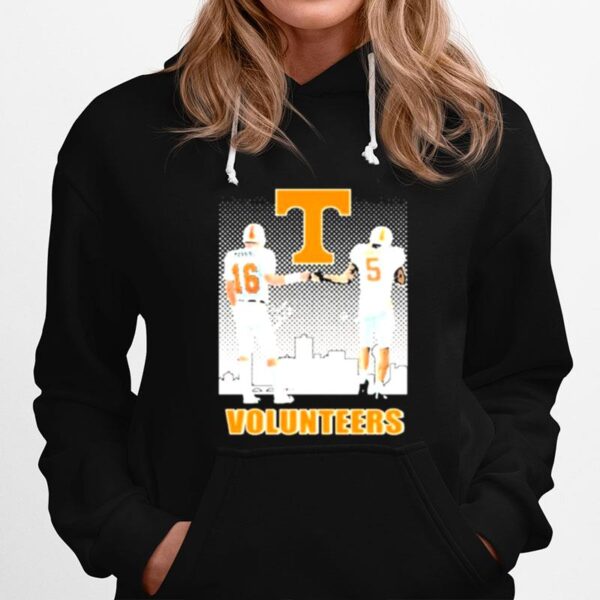 Tennessee Volunteers Football Manning 16 And Hooker 05 Volunteers City Hoodie