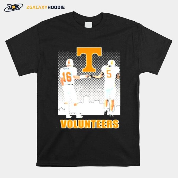 Tennessee Volunteers Football Manning 16 And Hooker 05 Volunteers City T-Shirt