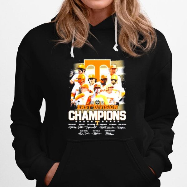 Tennessee Volunteers Team 2022 East Division Champions Signatures Hoodie