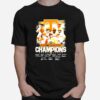 Tennessee Volunteers Team 2022 East Division Champions Signatures T-Shirt