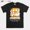 Tennessee Volunteers Team 2022 East Division Champions Signatures T-Shirt