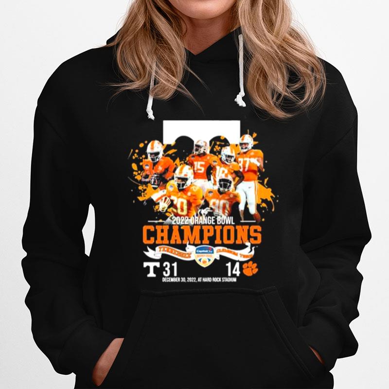 Tennessee Volunteers Team 2022 Orange Bowl Champions Hoodie