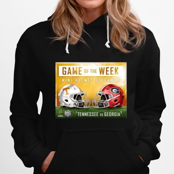 Tennessee Vs Georgia 2022 Game Of The Week Helmet Hoodie