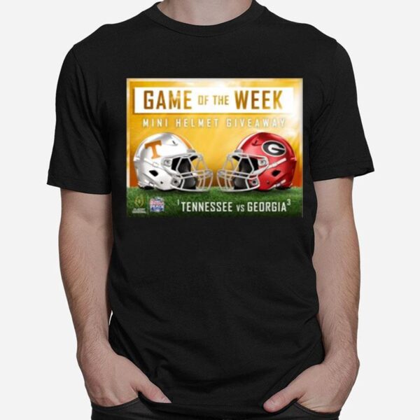 Tennessee Vs Georgia 2022 Game Of The Week Helmet T-Shirt