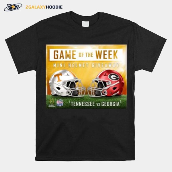 Tennessee Vs Georgia 2022 Game Of The Week Helmet T-Shirt