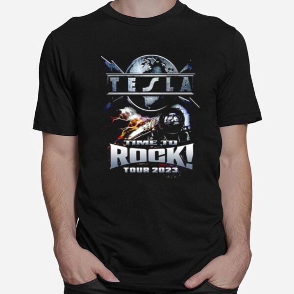 Tesla Time To Rock Brian1 2023 New Tour T-Shirt