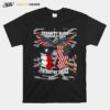 Texan By Blood American By Birth Patriot By Choice Eagle American Flag T-Shirt